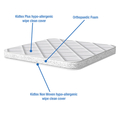 Bebeluca Premium Quality Small Foam Moses Basket Mattress